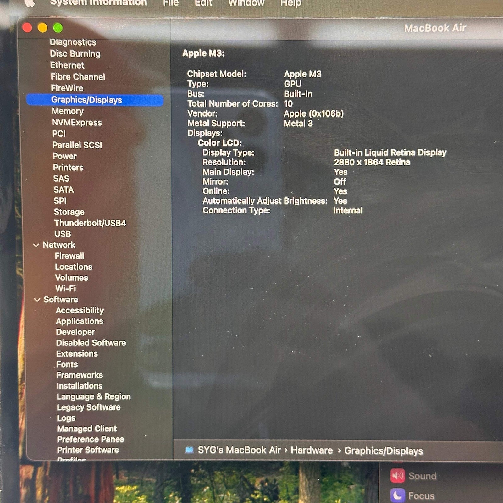 MacBook Air (2024, 15-inch) — M3 · 8GB · 256GB · Blue
