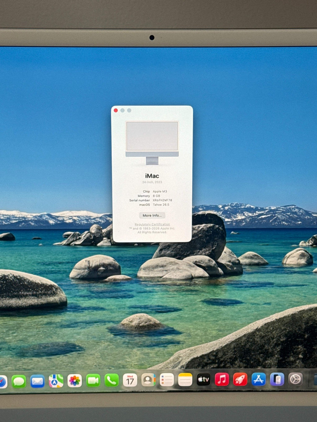 iMac 24-inch (2023) — M3 · 8GB · 256GB · Blue