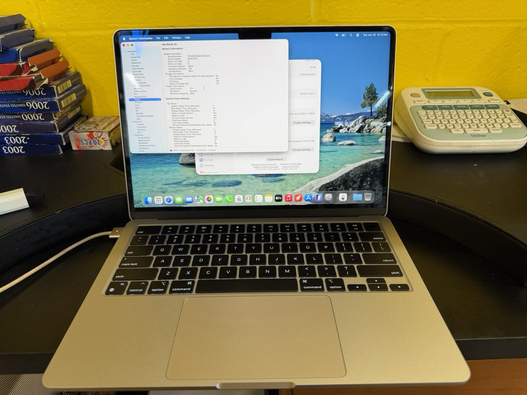 MacBook Air (2024, 13-inch) — M3 · 8GB · 256GB