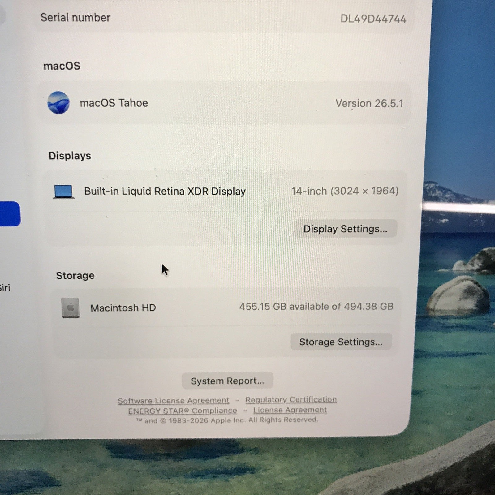 MacBook Pro (2021, 14-inch) — M1 Pro · 16GB · 512GB · Space Gray